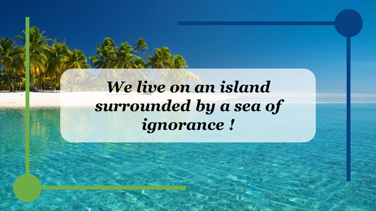 Creative Island Theme PowerPoint Presentation Slide