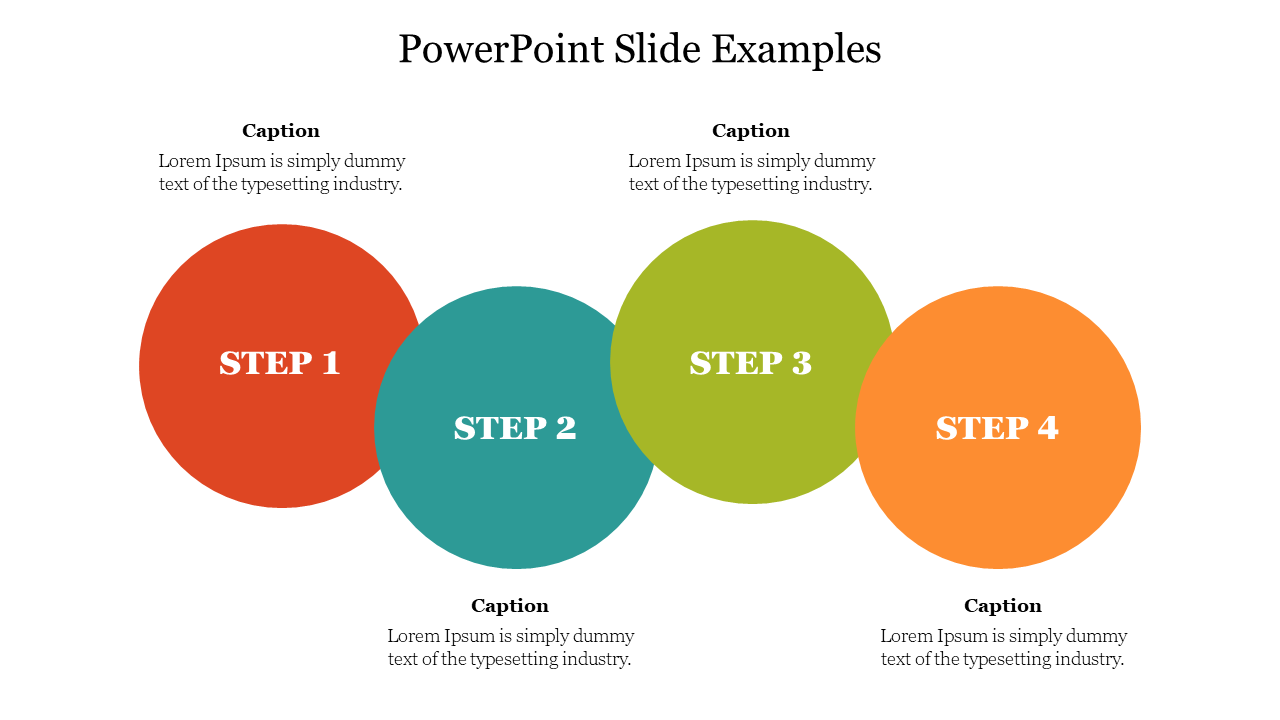 Multicolor Circle PowerPoint Slide Examples Presentation