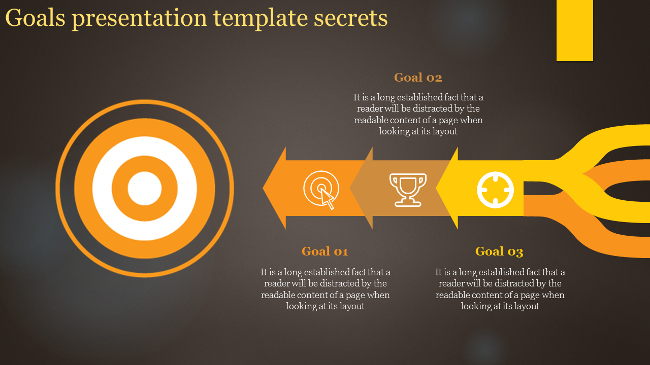 Make Use Of Target Goals PPT Presentation Template 