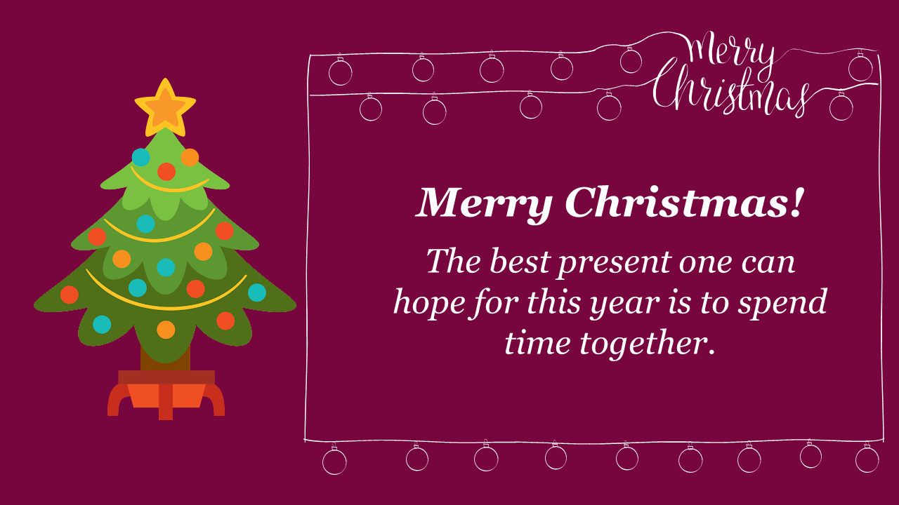 Christmas Presentation Themes PPT Template - X-Mas Tree