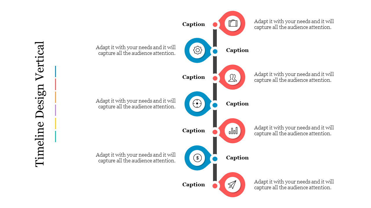 Timeline Design Vertical PowerPoint Presentation 