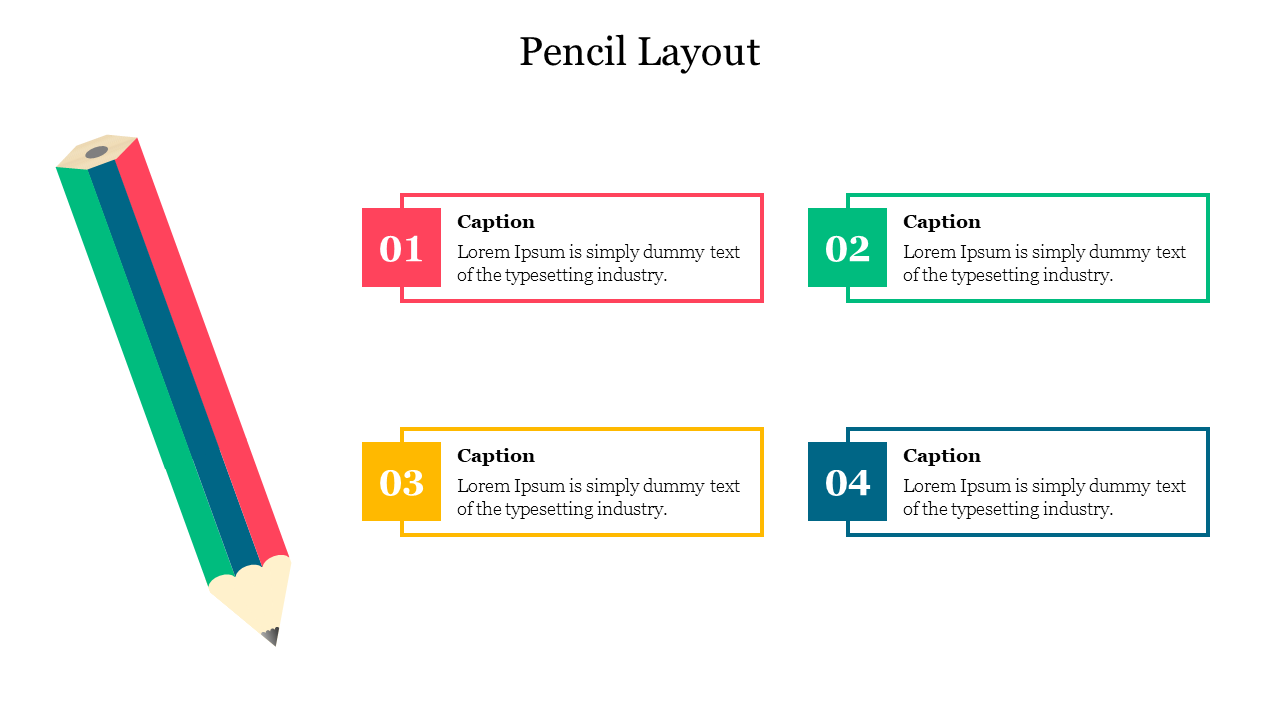 Pencil Layout For PowerPoint Presentation Template