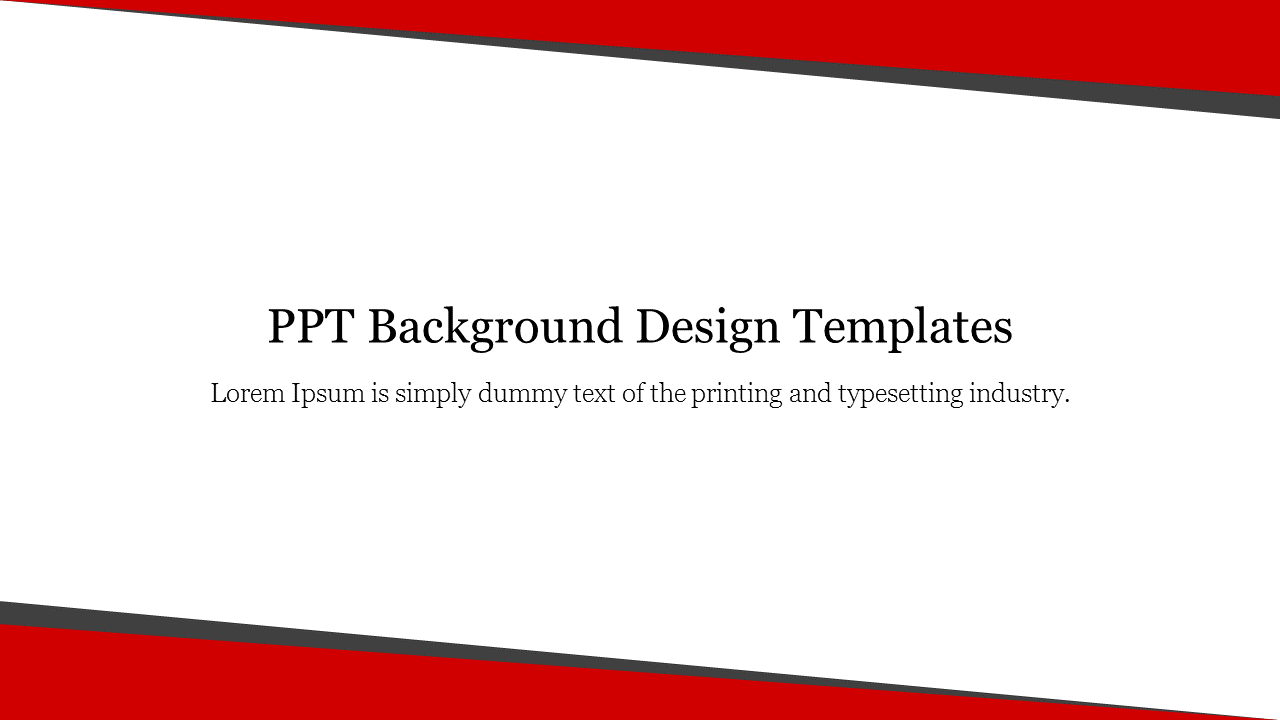 Slide with a white background angled between bold red borders, with text in the center.