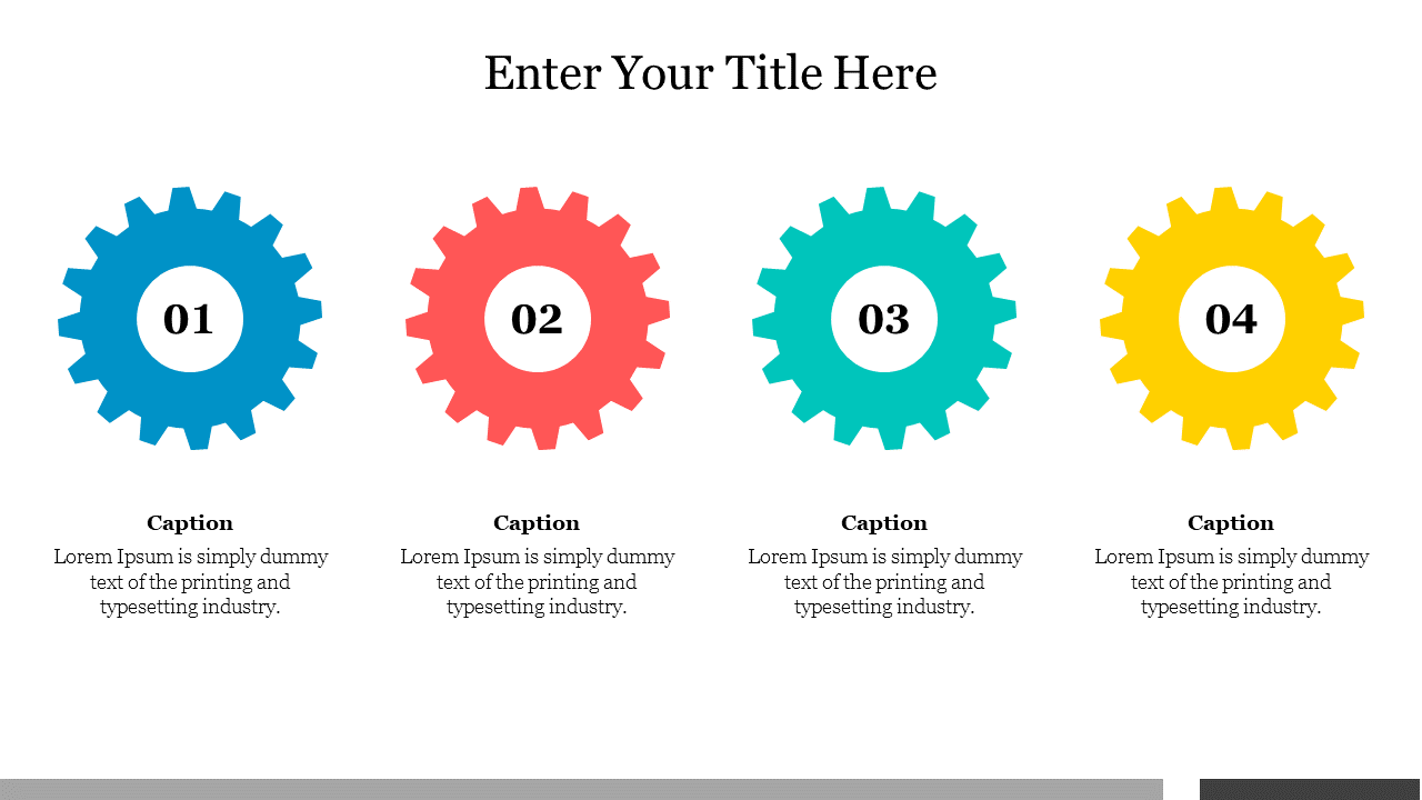 Cool PowerPoint With Gear Diagram Template