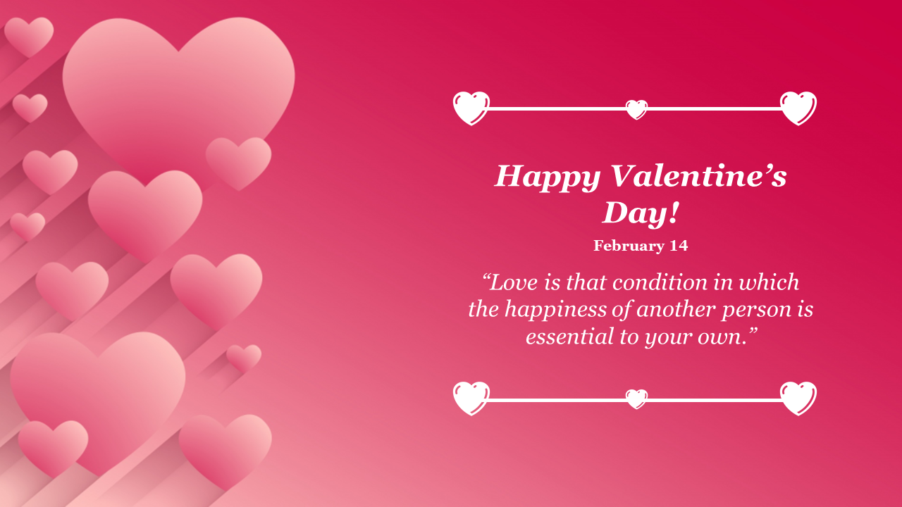 Valentines Day PPT Background For Presentation