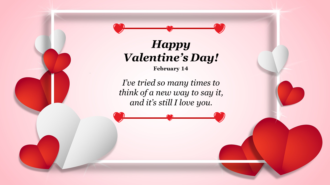 Amazing Valentines Day Slide Templates Presentation