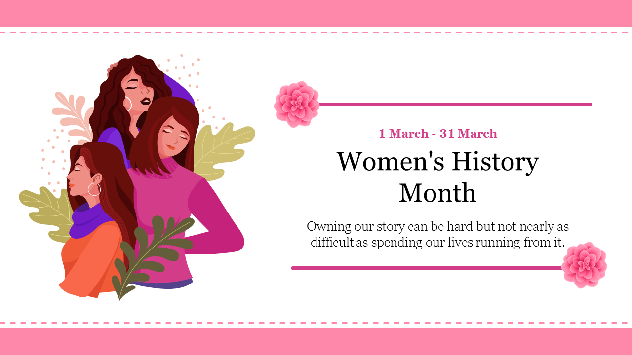 Creative Womens History Month Powerpoint Template