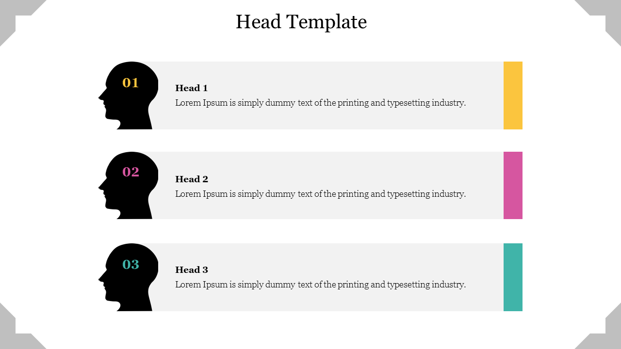 Innovative Head Template PowerPoint Presentation Slide