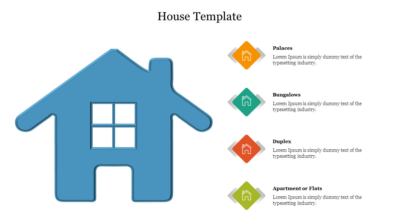 Creative House Template PowerPoint Presentation Slide