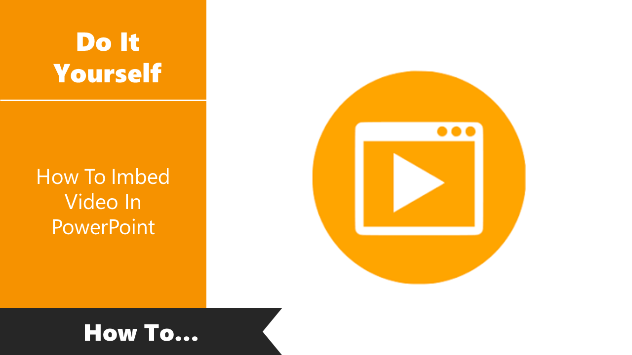 Tutorial Of How To Imbed Video In PowerPoint Presentation