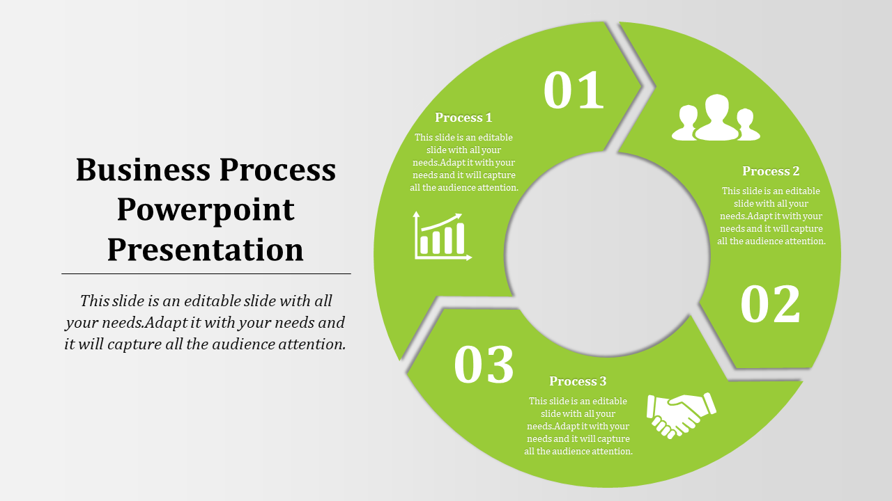 Circular Business Process PowerPoint Template and Google slides