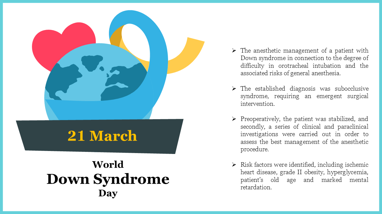 Innovative Anesthesia And Down Syndrome PowerPoint