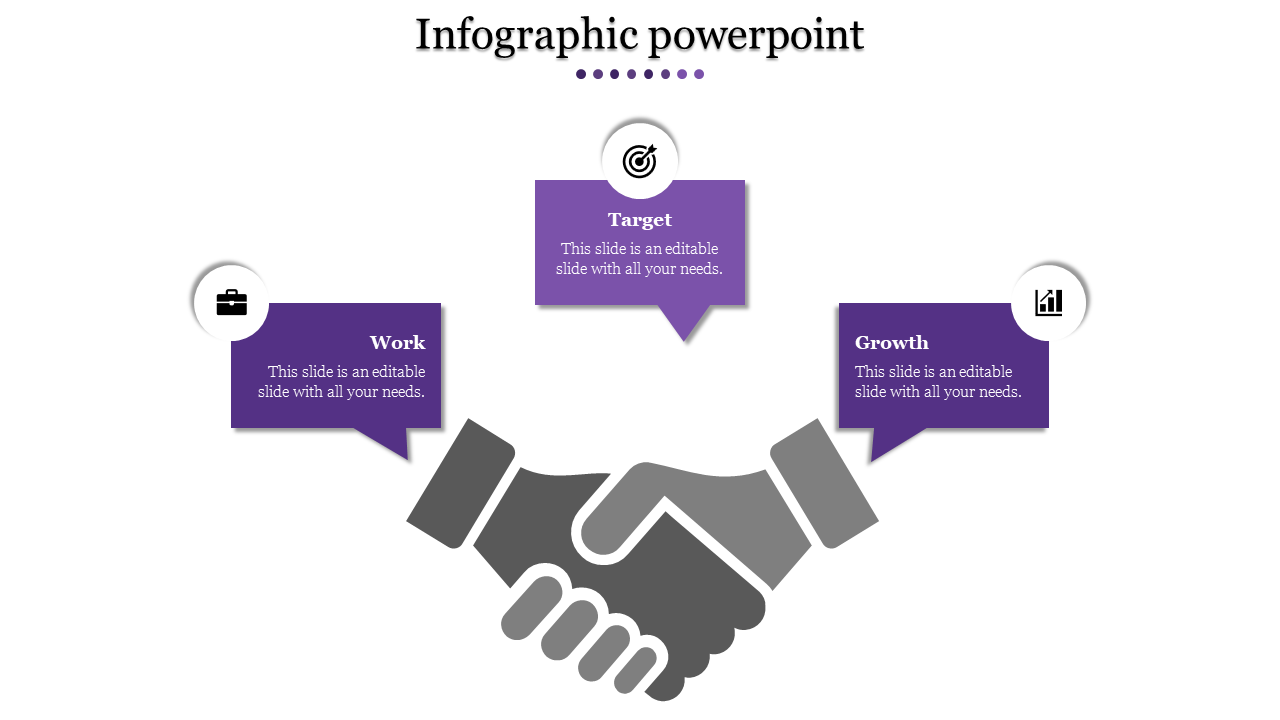 Effective Infographic Presentation With Three Nodes