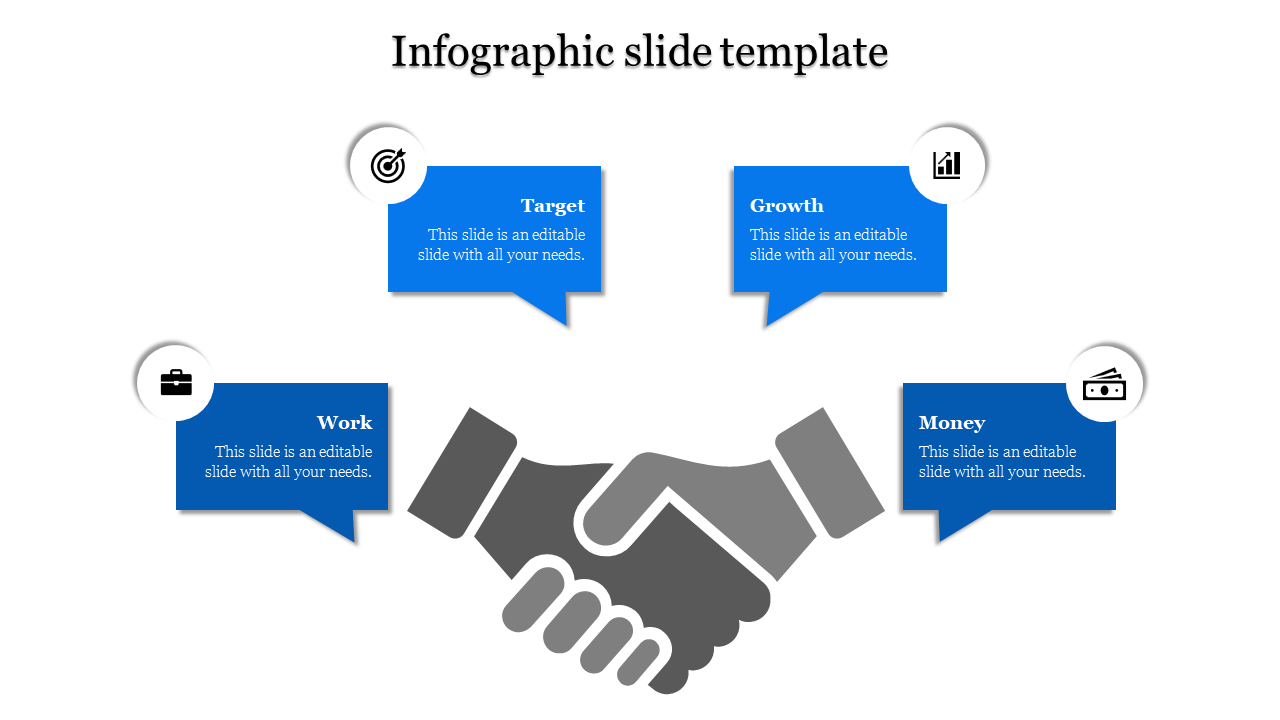 Affordable Infographic Presentation With Four Nodes