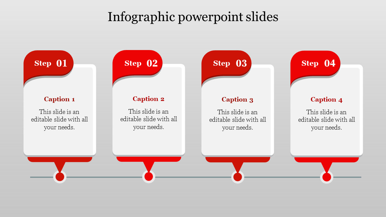 Effective Infographic PowerPoint Template With Four Node Slide