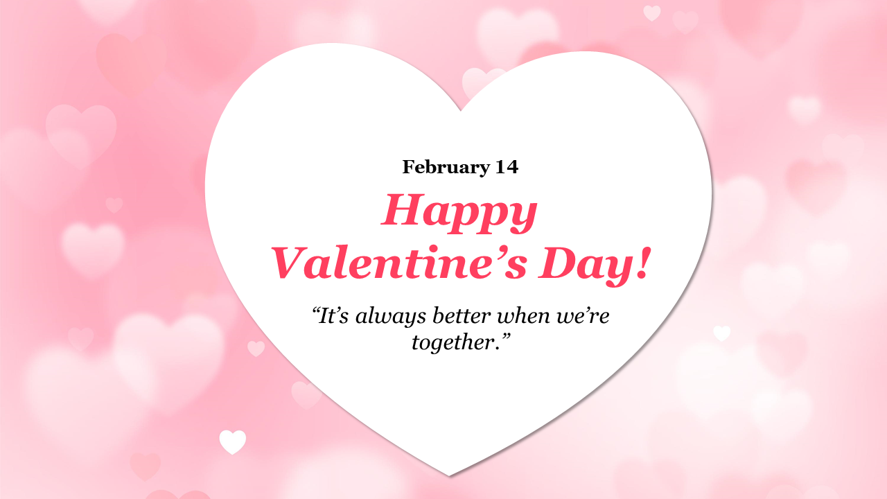 Valentine's day image with large heart shape on pink gradient backdrop to celebrate love.