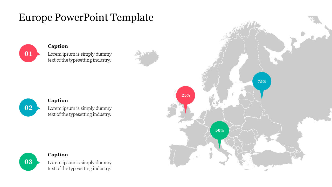 Sample Europe PowerPoint Template For Presentation