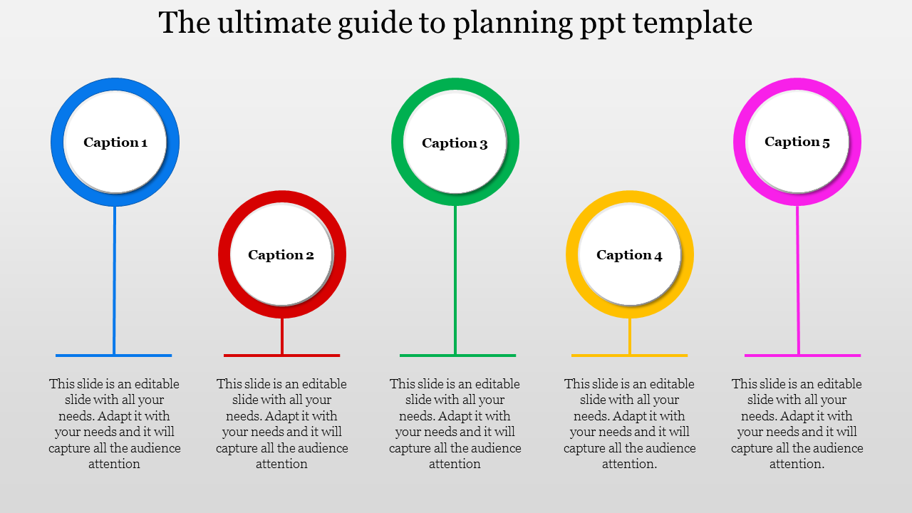 Five Node Planning PPT Template Presentation