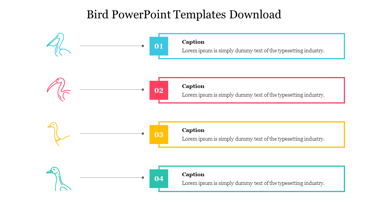 Innovative Bird PowerPoint Templates Download Slide