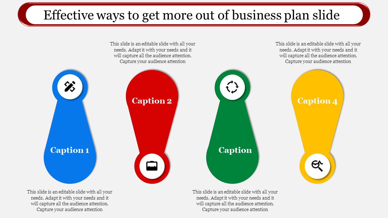 Multicolored Business Plan PPT Slide for Strategic Planning