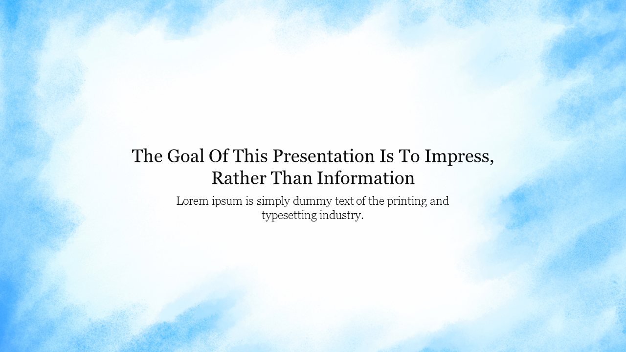 Attractive Blue Background For Presentations Slide Design