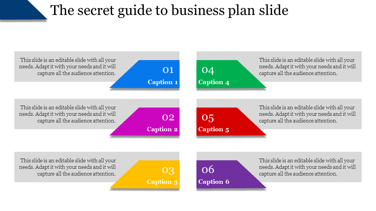 Professional Business Plan Slide Template for Success