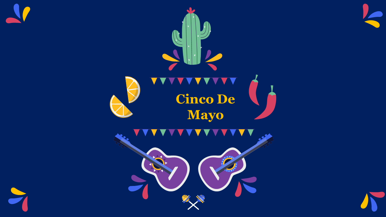 Creative Cinco De Mayo PowerPoint Template Slide