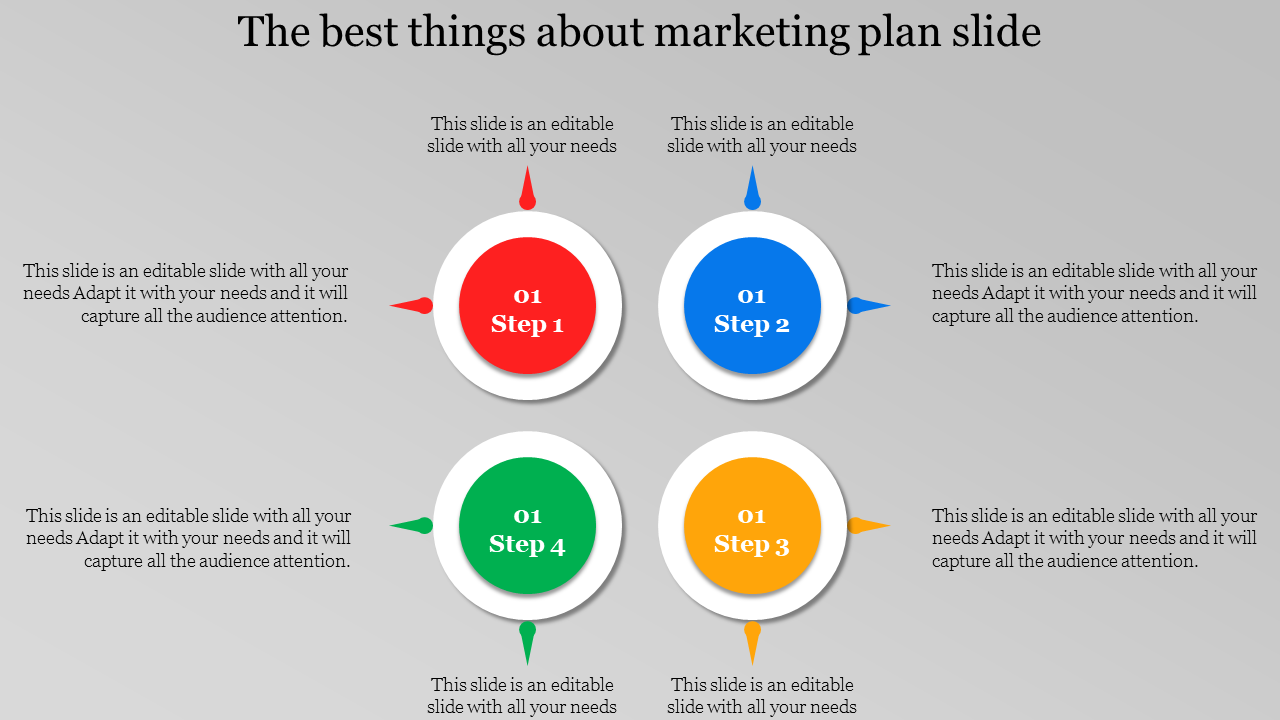 Marketing Plan PPT Template Slide for Effective Strategies