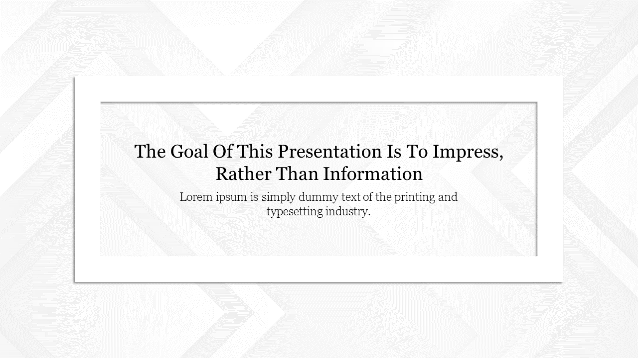 Pretty White Background For Presentation Template Slide