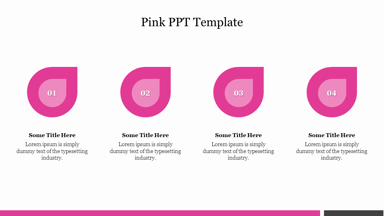 Explore Now! Pink PPT Template For Presentation