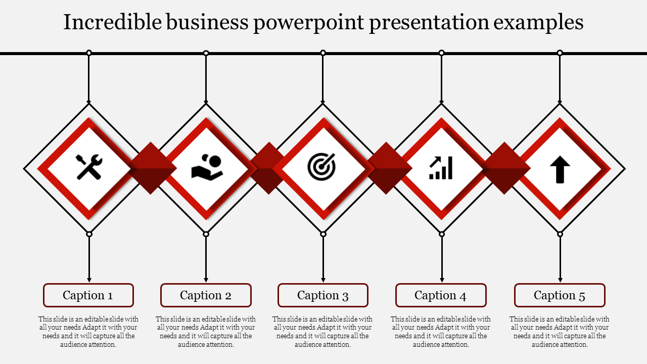 Business PowerPoint Presentation Slide - Five Nodes