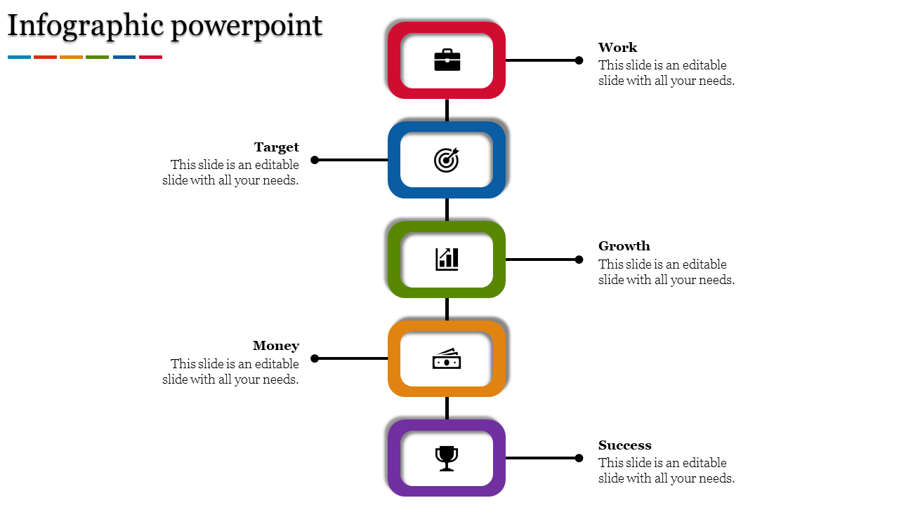 Awesome Infographic PPT With Multicolor Slide Design