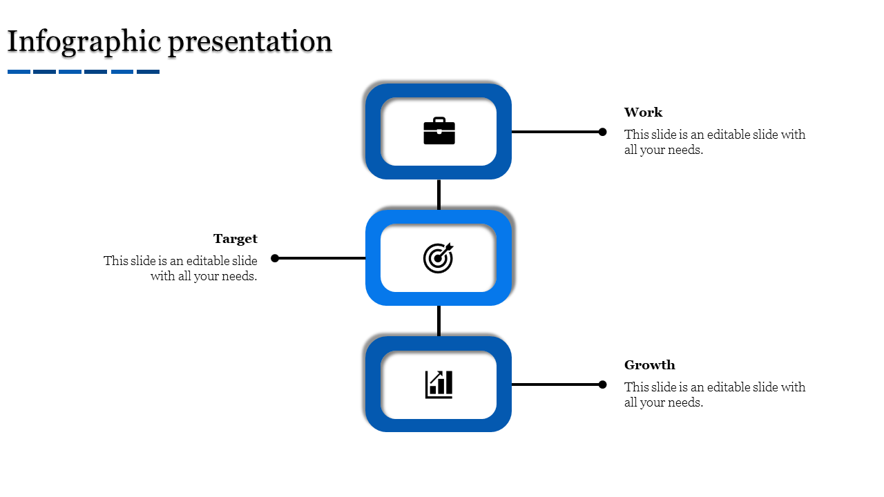 Infographic PPT and Google Slides With Blue Color 