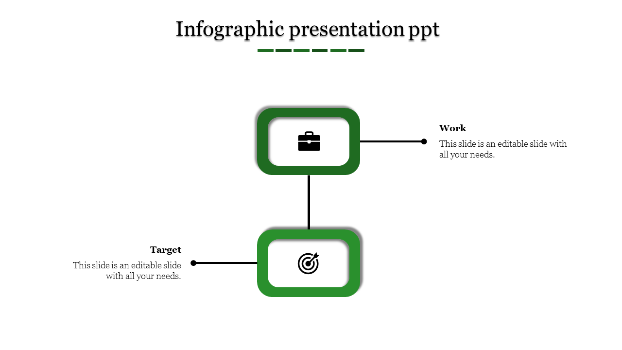 Editable Infographic PPT And Google Slides With Two Nodes