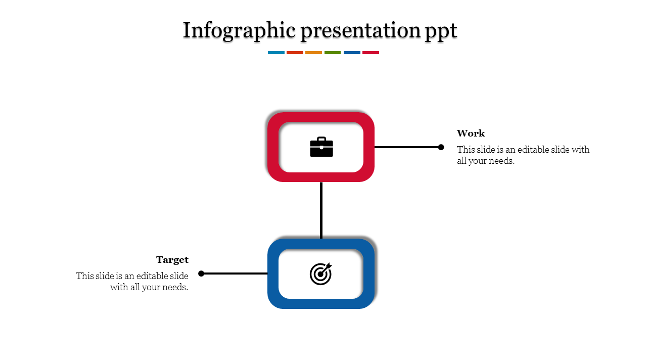 Innovative Infographic PPT With Two Nodes Slide Design