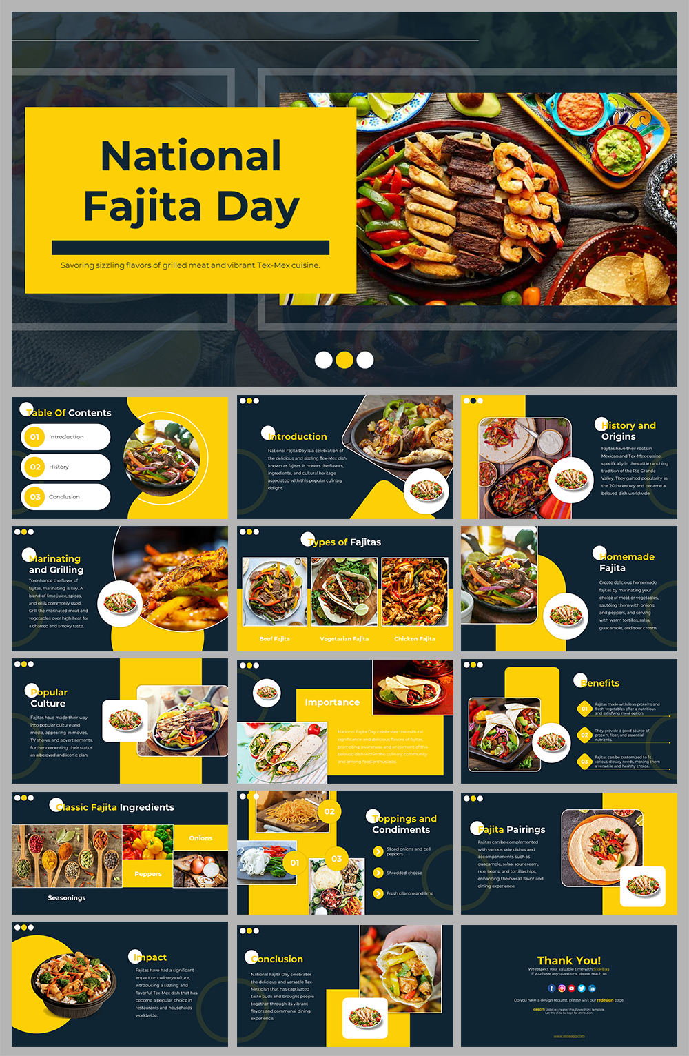 National Fajita Day PPT And Google Slides Templates