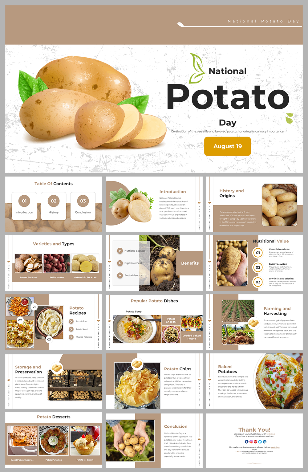 National Potato Day PowerPoint And Google Slides Templates