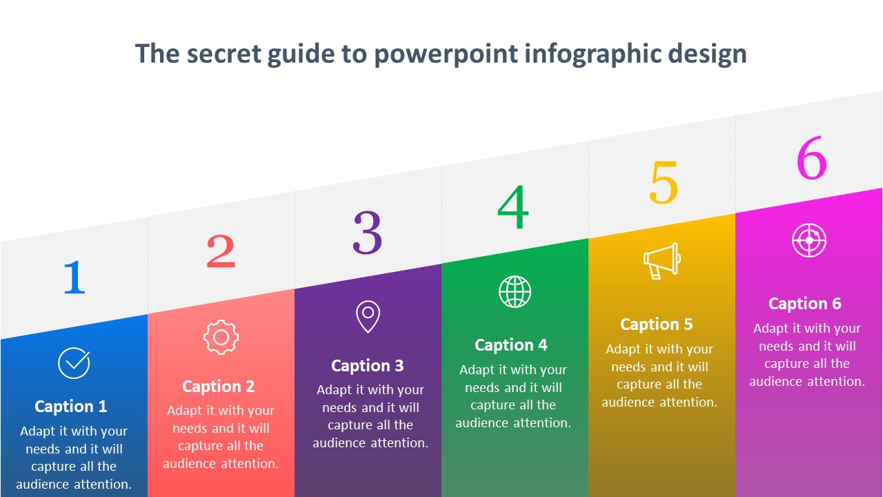 download cool PowerPoint infographic design template for slides