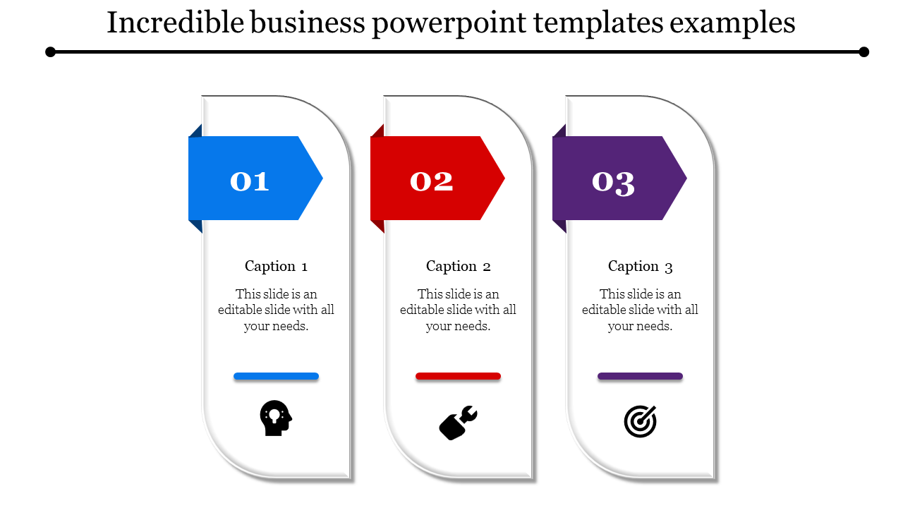 Use Business PowerPoint Templates In Multicolor Slide