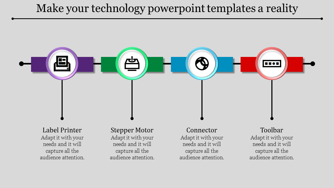 Multicolored Technology PowerPoint for Presentations