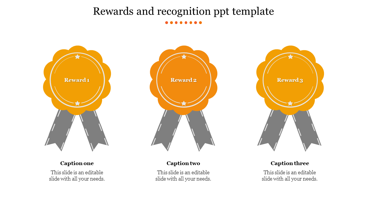 Get Modern Rewards And Recognition PPT Template Slides