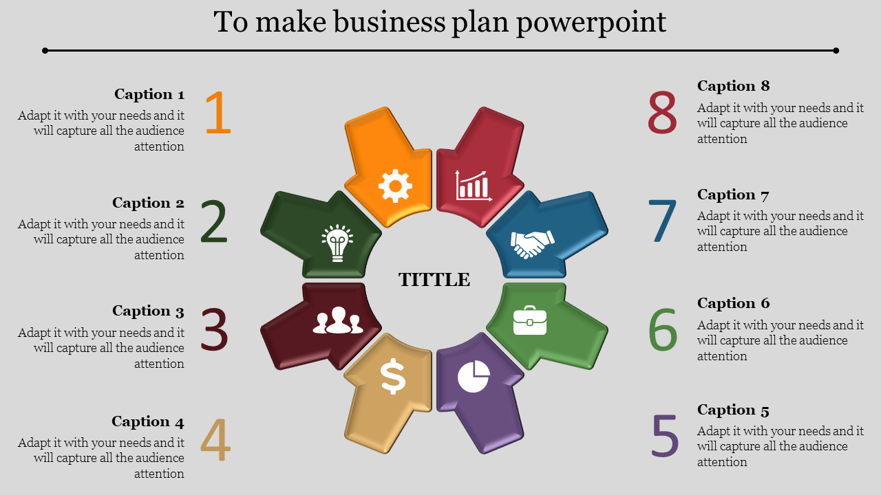 Circular Business Plan PowerPoint Slide Template