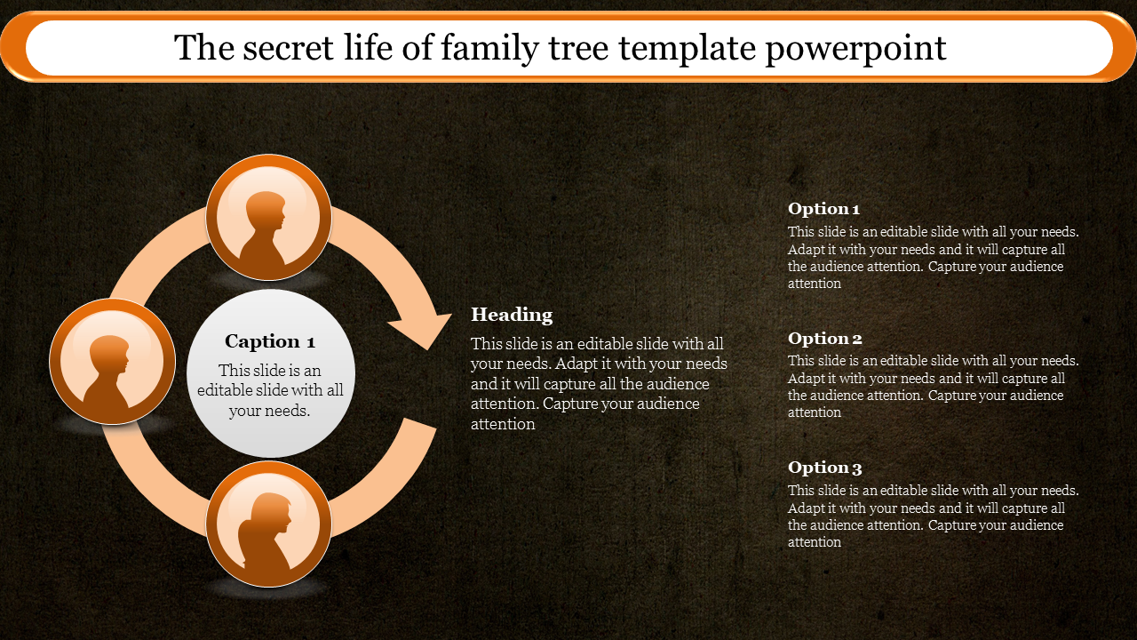 Family Tree Template PowerPoint for Genealogical Mapping