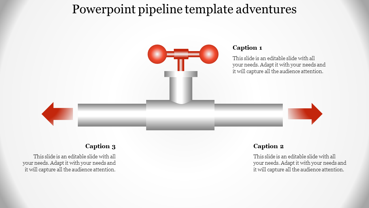 Attractive PowerPoint Pipeline Template For Presentation