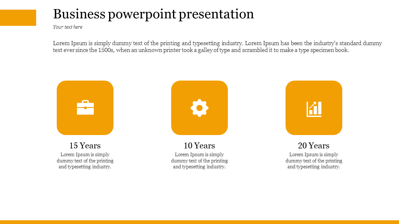 Business PowerPoint Presentation Template for Corporate Use