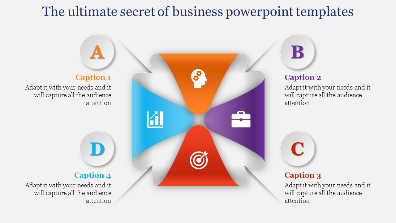 Business PowerPoint Presentation Templates with Four Nodes