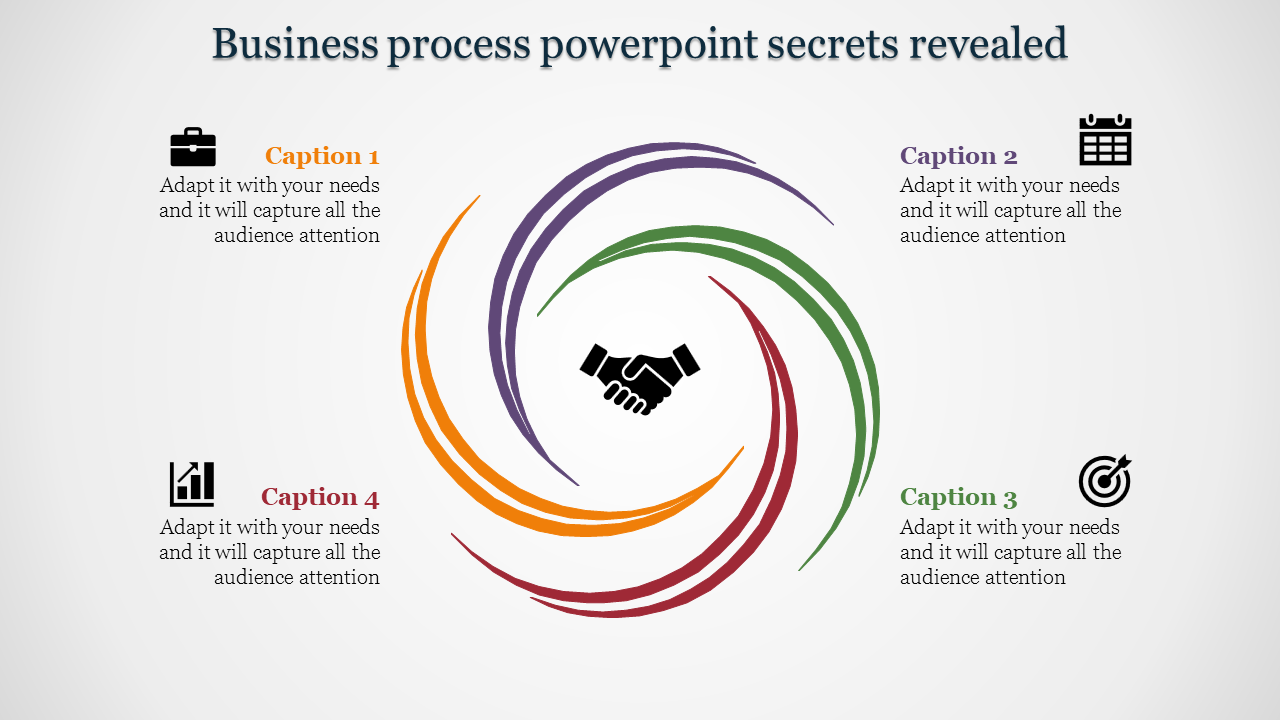 Creative Multicolored Business Process PowerPoint Templates