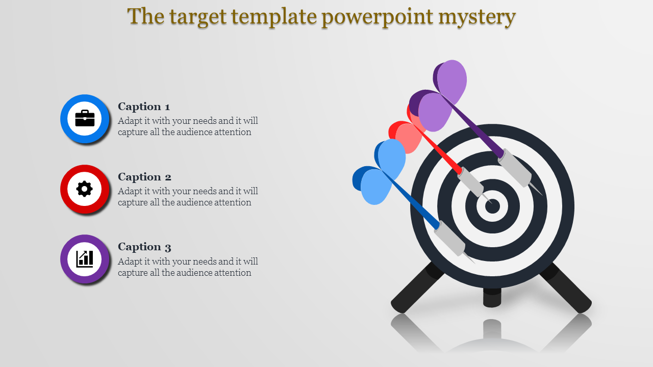 Target Template PowerPoint for Goal-Setting Presentations