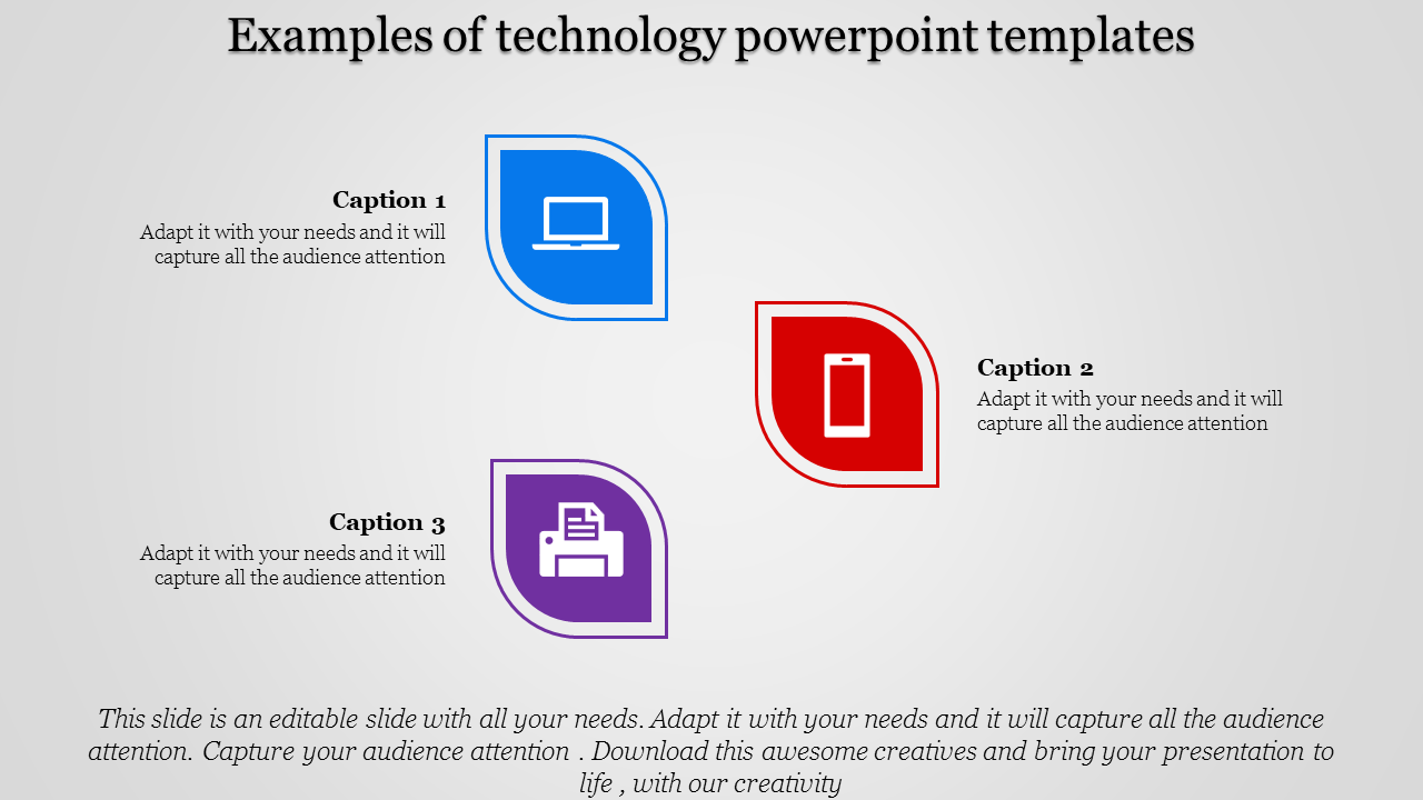 Innovative Technology PowerPoint Templates with Three Nodes