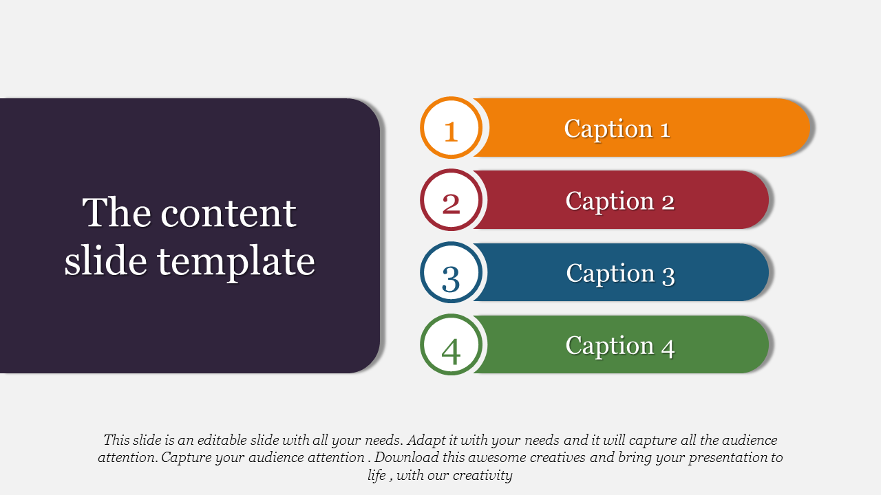 Download Content Slide Template and Google Slides Themes